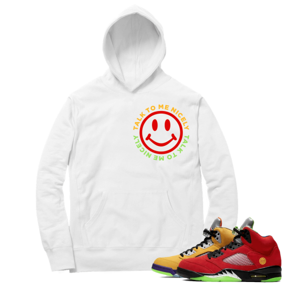 What the 5s Sneaker Hoodie - White - Talk to Me Nicely