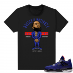 Winter Blue 4s shirt black - Nipsey Hussle Motivate