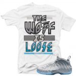 Wolf Grey Foams t shirt to match 'Wolf is Loose' White t shirt