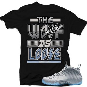 Wolf Grey Foams t shirt to match 'Wolf is Loose' Black t shirt