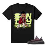 Yecheil Yeezy 350 shirt black - Sunday Service Toon