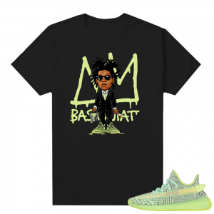 Yeezreel Yeezy 350 shirt black - Basquiat Toon