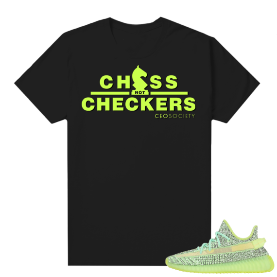 Yeezreel Yeezy 350 shirt black - CHESS NOT CHECKERS