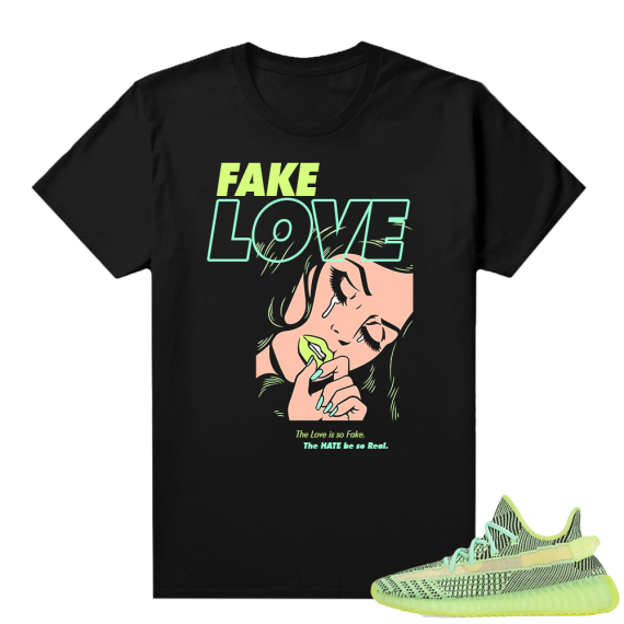 Yeezreel Yeezy 350 shirt black - Fake Love