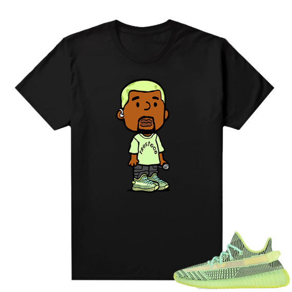 Yeezreel Yeezy 350 shirt black - Peanuts Ye