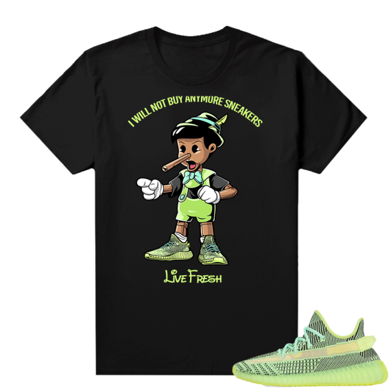 Yeezreel Yeezy 350 shirt black - Pinocchio