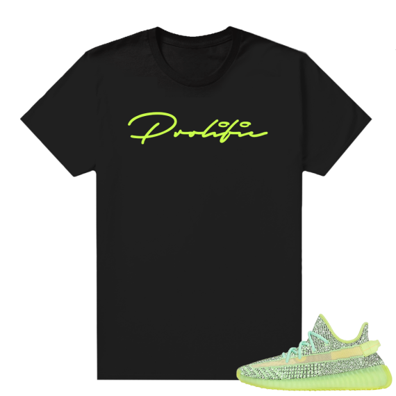 Yeezreel Yeezy 350 shirt black - Prolific Script