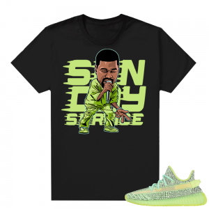 Yeezreel Yeezy 350 shirt black - Sunday Service Toon