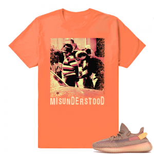 Yeezy 350 Clay | Misunderstood Boyz in the Hood | Hyper Orange Shirt