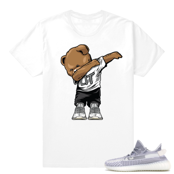 Static Yeezy 350 | Dabbin Bear | White shirt