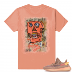 Yeezy 350 Clay | Basquiat Orange Skull | Clay Shirt