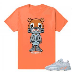 Inertia Yeezy 700 | Bape Mask Yeezy Bear | Hyper Orange shirt