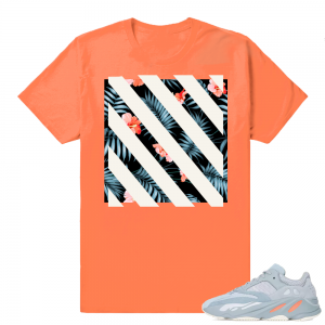 Inertia Yeezy 700 | OFF-Floral Print | Hyper Orange Shirt