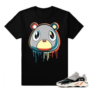 Yeezy Bear Drip Shirt Wave runner 700  Black Tee