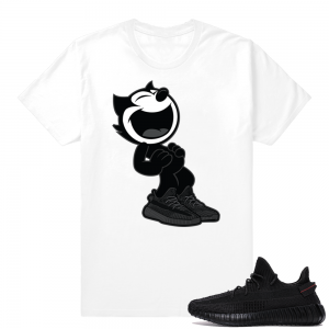 Yeezy Boost 350 V2 Black | Sneakerhead Felix | White Shirt