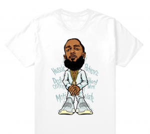 Yeezy Cloud White | Nipsey Hussle | White Shirt