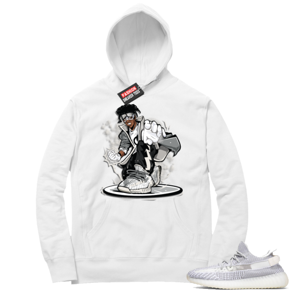 Static Yeezy 350 | Static | White Hoodie