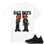 Yeezy Boost 350 V2 Black | Bad Boys | White Shirt