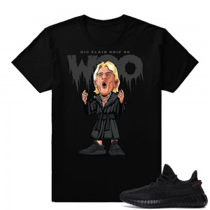 Yeezy Boost 350 V2 Black | Ric Flair Drip | Black Shirt