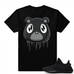 Yeezy Boost 350 V2 Black | Bear Drip | Black Shirt