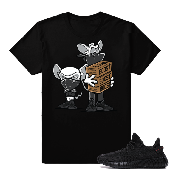 Yeezy Boost 350 V2 Black | Sneaker Heist | Black Shirt