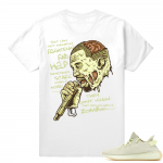 Yeezy Boost 350 V2 Butter shirt  Kanye Zombie  White Tee