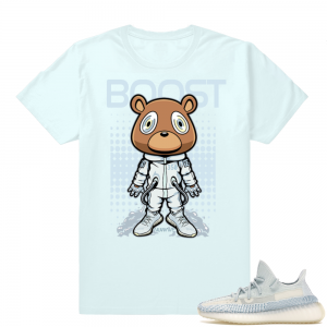 Yeezy Cloud White | Space Bear Boost | Light Blue Shirt