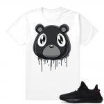 Yeezy Boost 350 V2 Black | Bear Drip | White Shirt