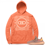 Yeezy 350 Clay | CEO 100 Mil | Bright Orange Hoodie