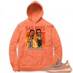 Yeezy 350 Clay | Bad Boys | Bright Orange Hoodie