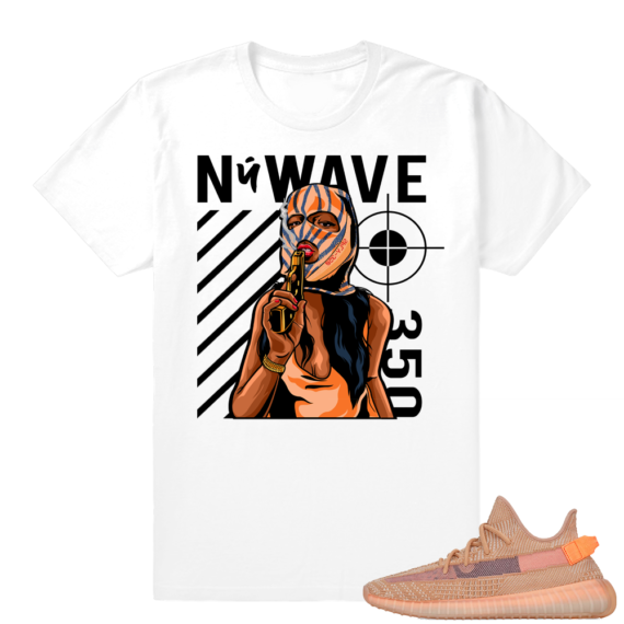 Yeezy 350 Clay | Nuwave Ski Mask | White shirt