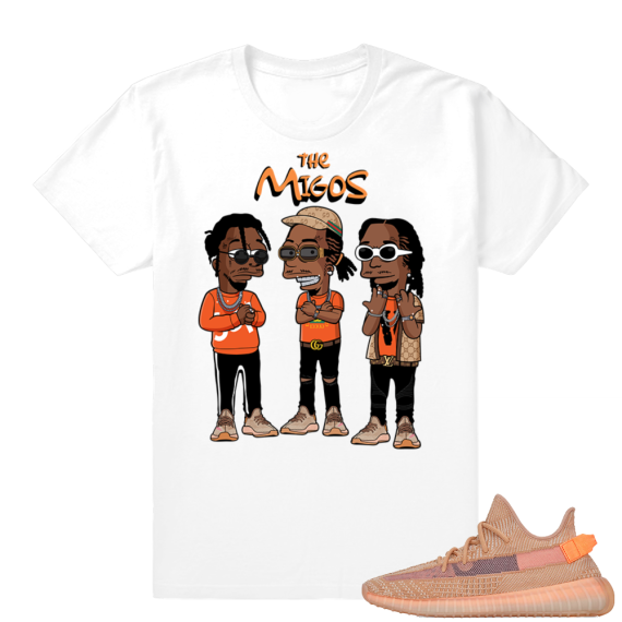 Yeezy 350 Clay | The Migos | White shirt