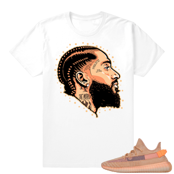 Yeezy 350 Clay | Prolific | White shirt