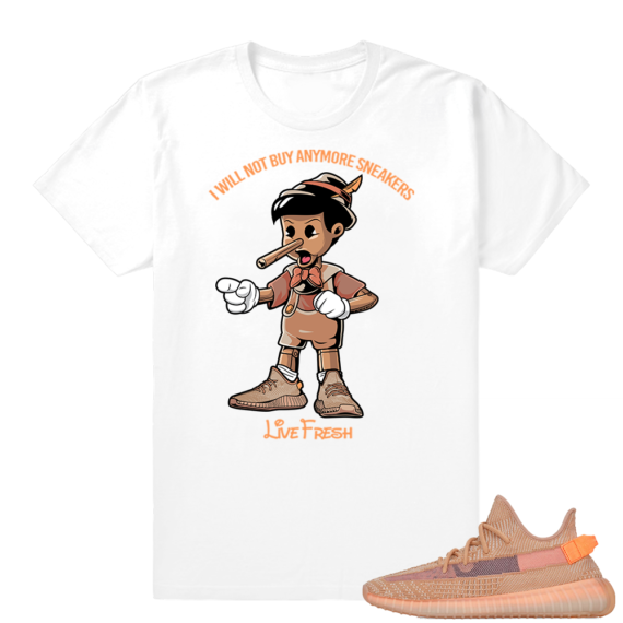 Yeezy 350 Clay | Sneakerhead Pinocchio | White shirt