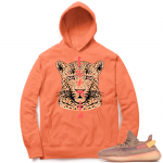 Yeezy 350 Clay | NuWave Leopard | Bright Orange Hoodie