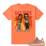 Yeezy 350 Clay | Bad Boys | Hyper Orange Shirt