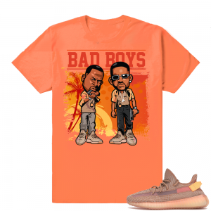 Yeezy 350 Clay | Bad Boys | Hyper Orange Shirt