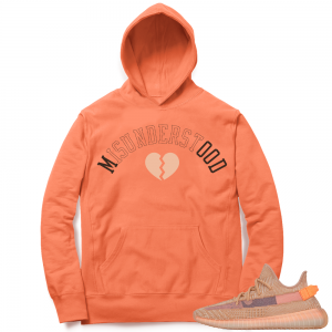 Yeezy 350 Clay | Misunderstood | Bright Orange Hoodie