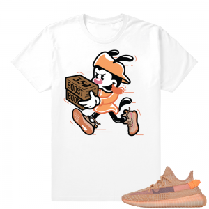 Yeezy 350 Clay | Double Up | White shirt