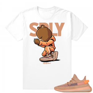 Yeezy 350 Clay | SPLY | White shirt