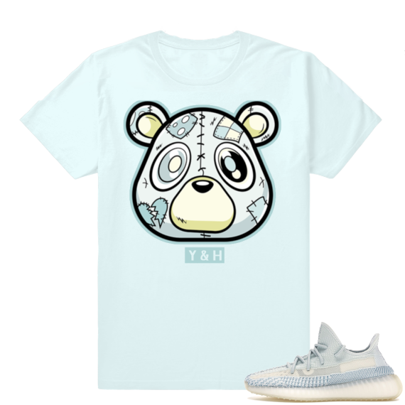 Yeezy Cloud White | Y&H Bear | Light Blue Shirt