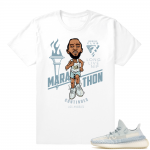 Yeezy Cloud White | Marathon Continues | White Shirt