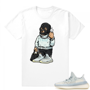 Yeezy Cloud White | Ski Mask Trap Bear | White Shirt