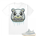 Yeezy Cloud White | Angry Bear Drip | White Shirt