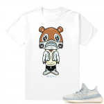 Yeezy Cloud White | NuWave Bape Bear | White Shirt