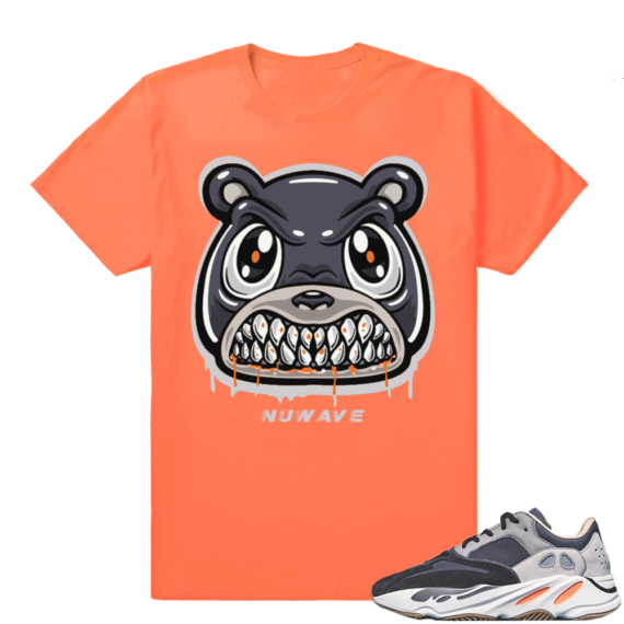 Magnet Yeezy 700 | Angry Bear Drip | Bright Orange Shirt