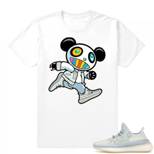 Yeezy Cloud White | Ye Panda | White Shirt