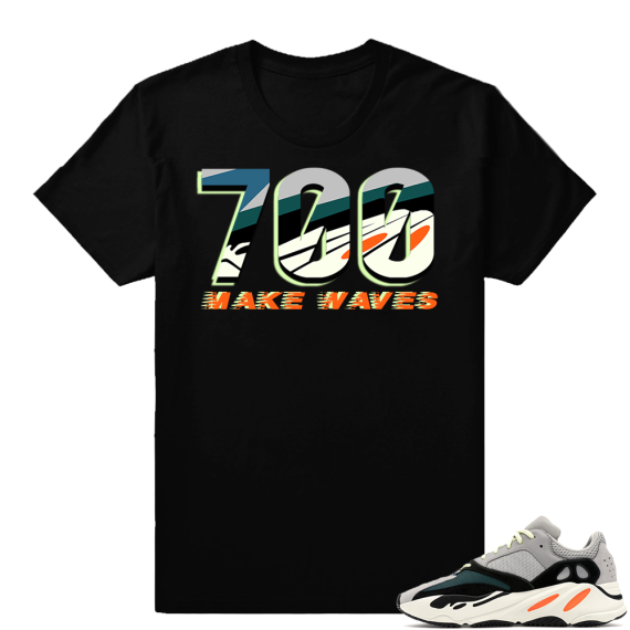 Yeezy Wave Runner 700 shirt | Make Waves | Black shirt