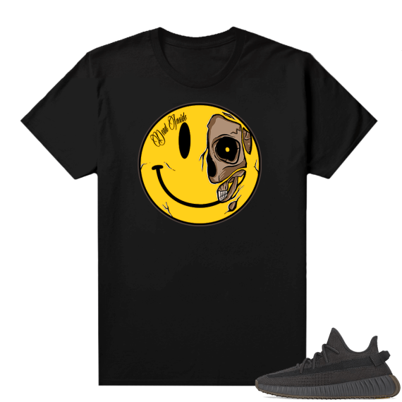 Yeezy Boost shirt Cinder 350 V2 - Black - Dead Inside Smiley