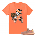 Yeezy 350 Clay | Double UP | Hyper Orange Shirt